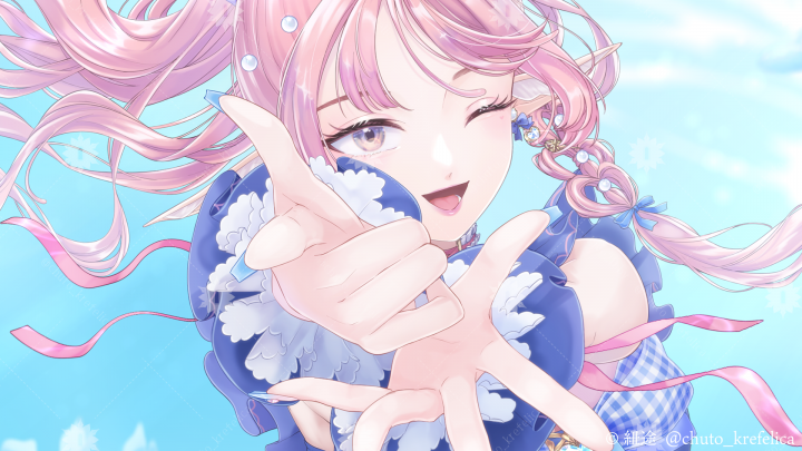 姫澄ユア様 新衣装キービジュアル| イラスト依頼・販売 ｜つなぐ