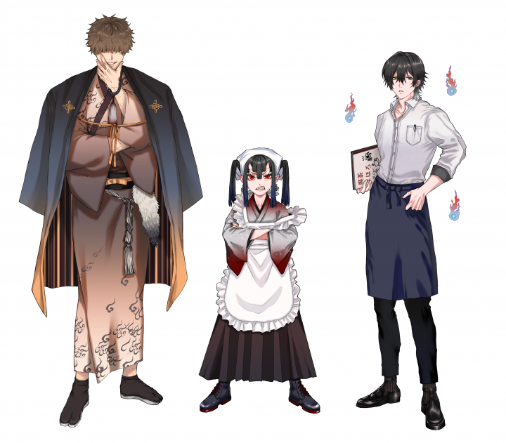 立ち絵サンプル| イラスト依頼・販売 ｜つなぐ