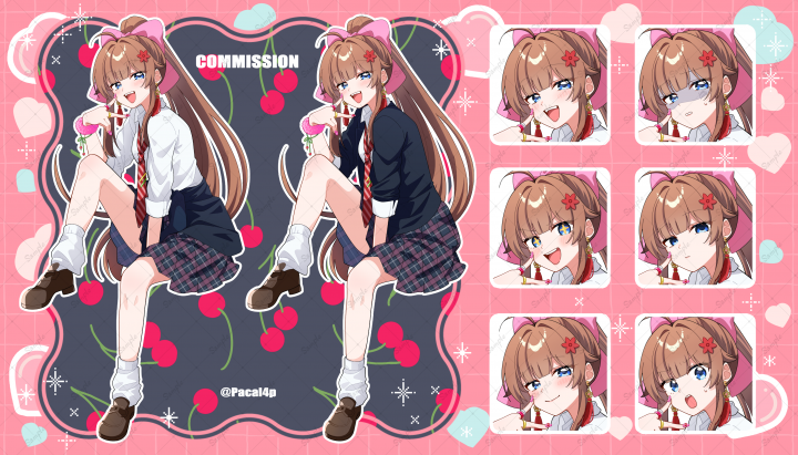 Works】| イラスト依頼・販売 ｜つなぐ