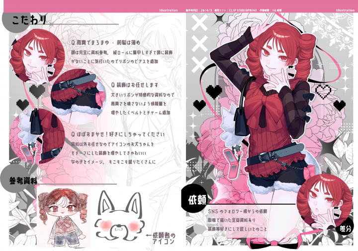 ご依頼詳細| イラスト依頼・販売 ｜つなぐ