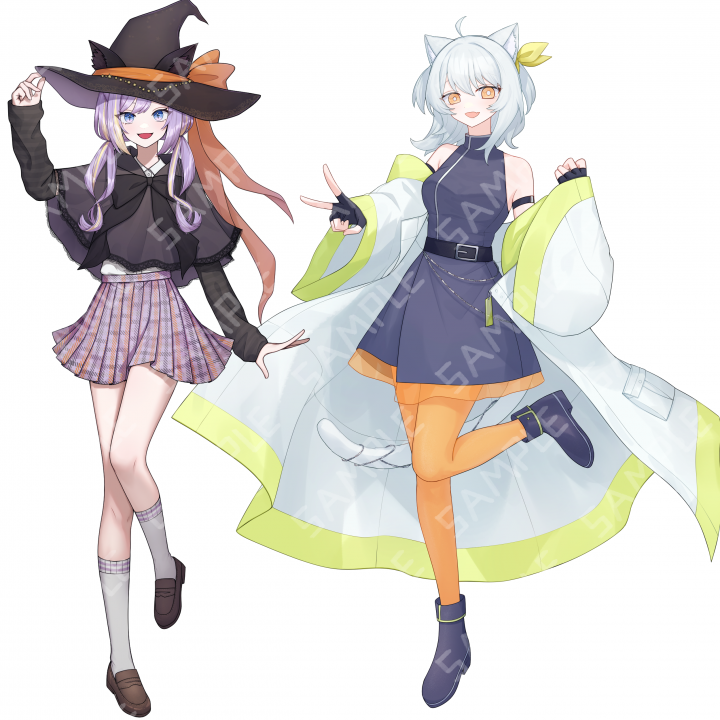 立ち絵サンプル| イラスト依頼・販売 ｜つなぐ