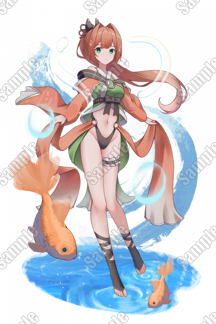 金魚姫組み換えPSD＋PNG/Adopt77| キャラクター ｜つなぐ
