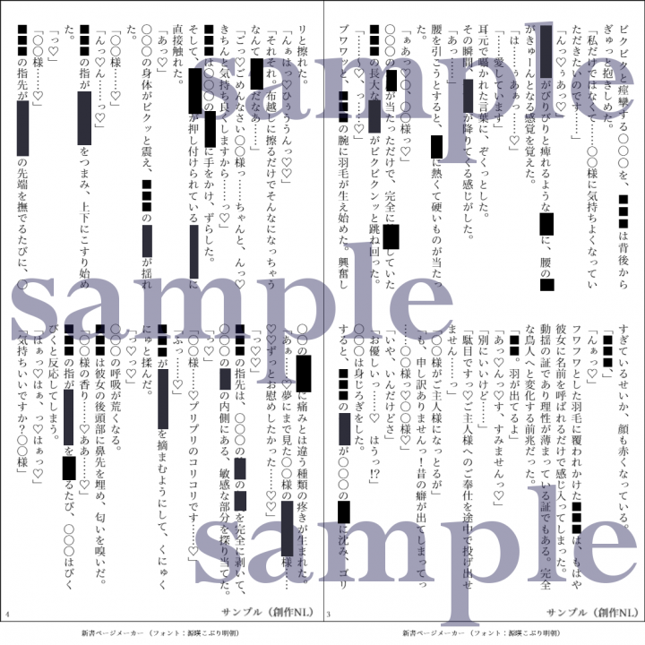 3日に一度、進捗連絡！】R18小説&夢小説オーダー承ります【R18小説