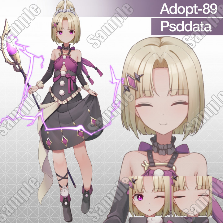 魔女うさぎちゃん組み換えPSD＋PNG/Adopt89| キャラクター ｜つなぐ