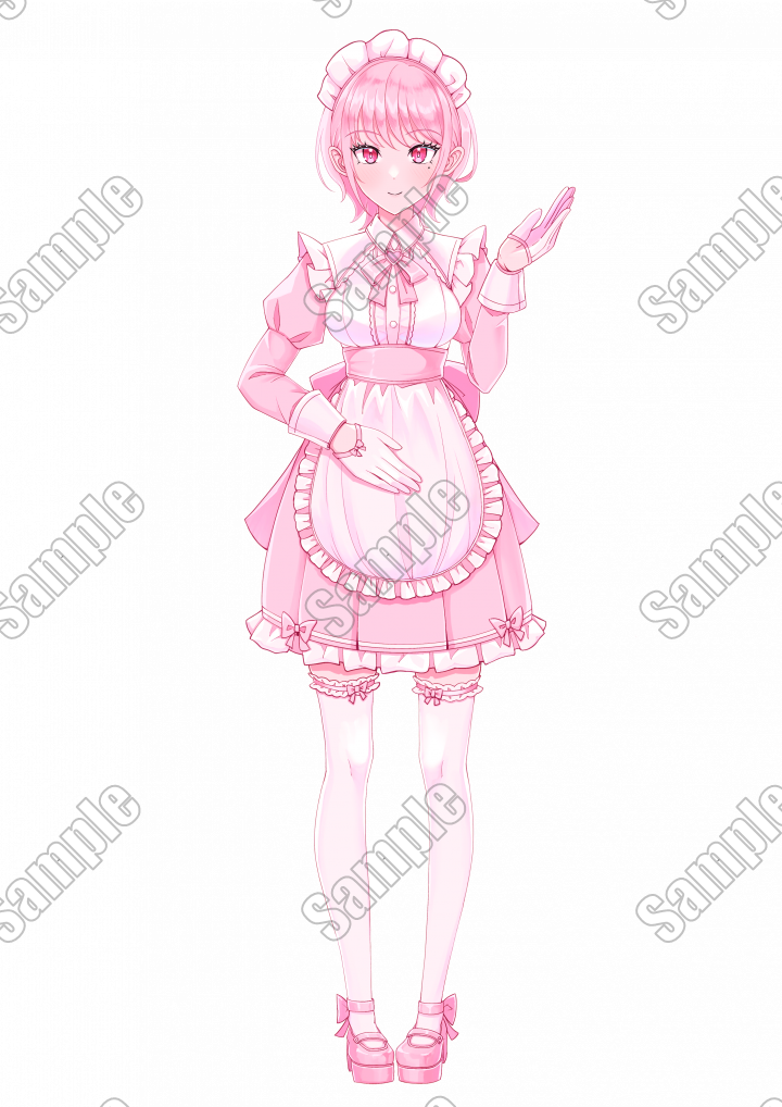Adopt.1【PSD】立ち絵PNG2枚+差分作成用PSD| キャラクター ｜つなぐ
