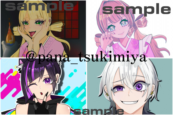 ポップで可愛いイラスト制作カラフルでポップなアニメ塗りが得意です