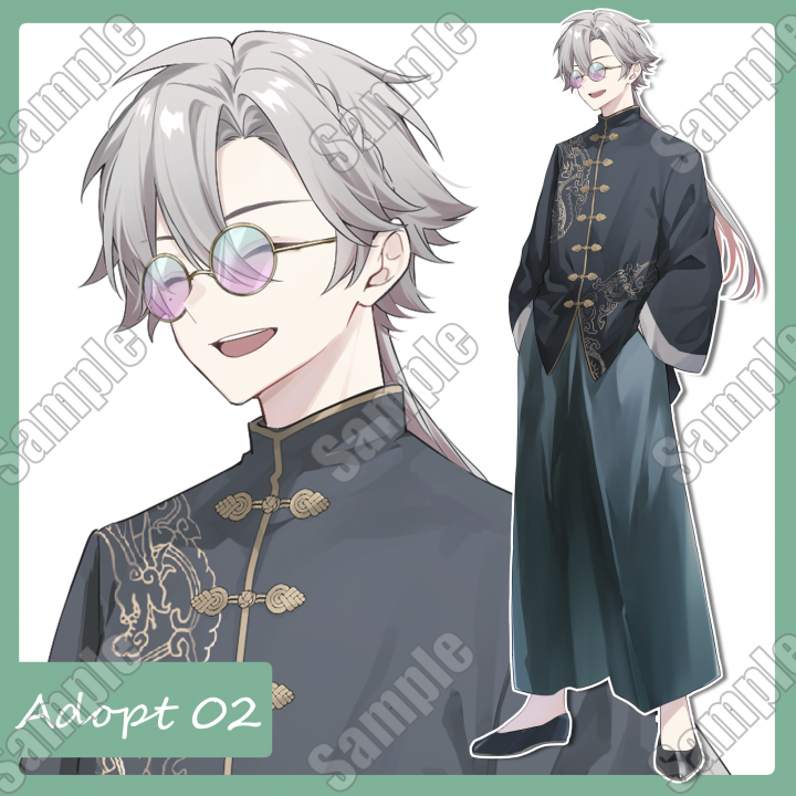 華♚華様　2点まとめ Adopt_02【表情差分10×2種】怪しげな中華風お兄さん| キャラクター