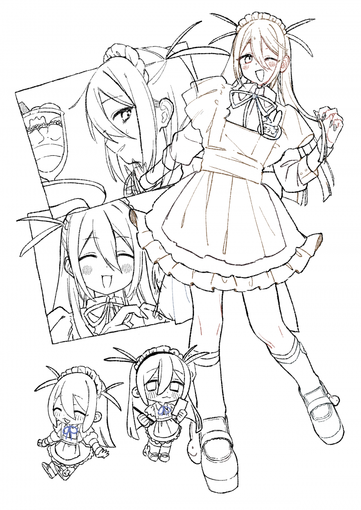イラスト書きます！ 線画イラストお描きいたします！シュッとした線でOC描かせていただき