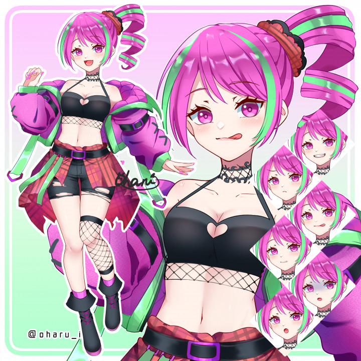 オリジナルキャラクターの立ち絵イラスト制作承ります可愛いから