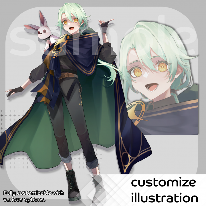 イラスト　リクエストオーダー依頼受付 イラスト・立ち絵 ご依頼受付】□イラストご依頼はこちらからどうぞ