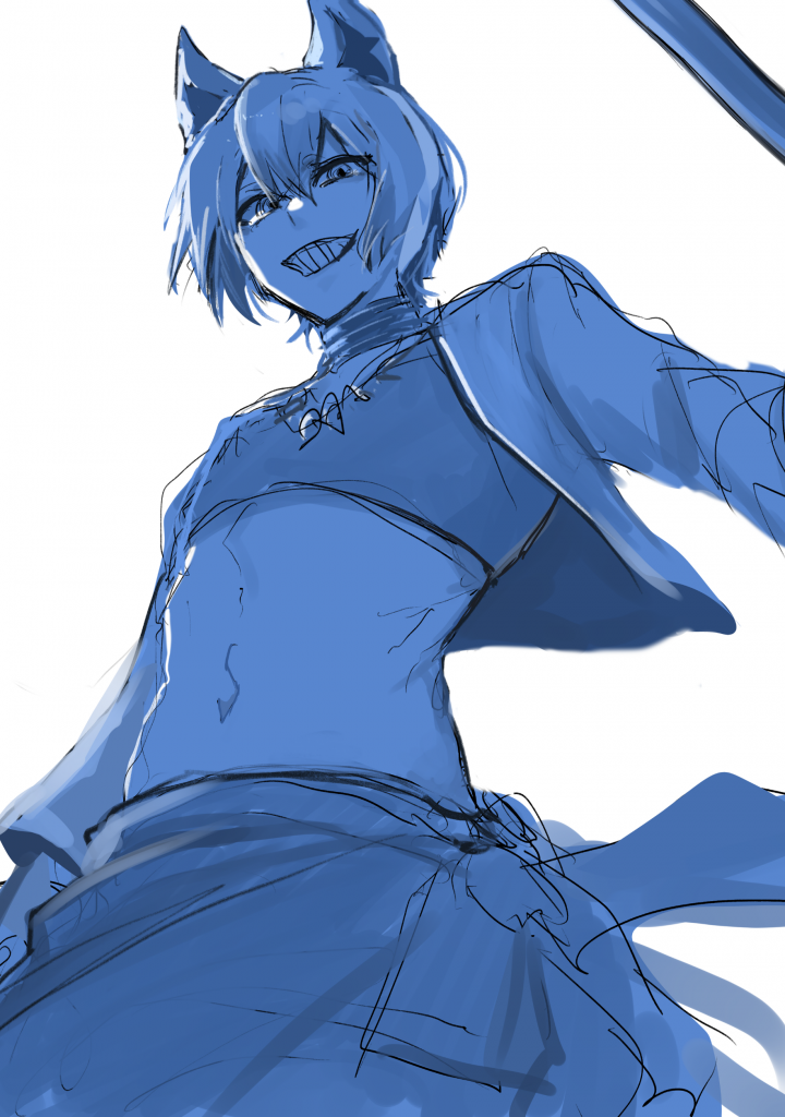 ね*む様 オリジナル創作手描きイラスト ラフなイラストを描きますお手軽価格で他の人が描いたオリキャラが見