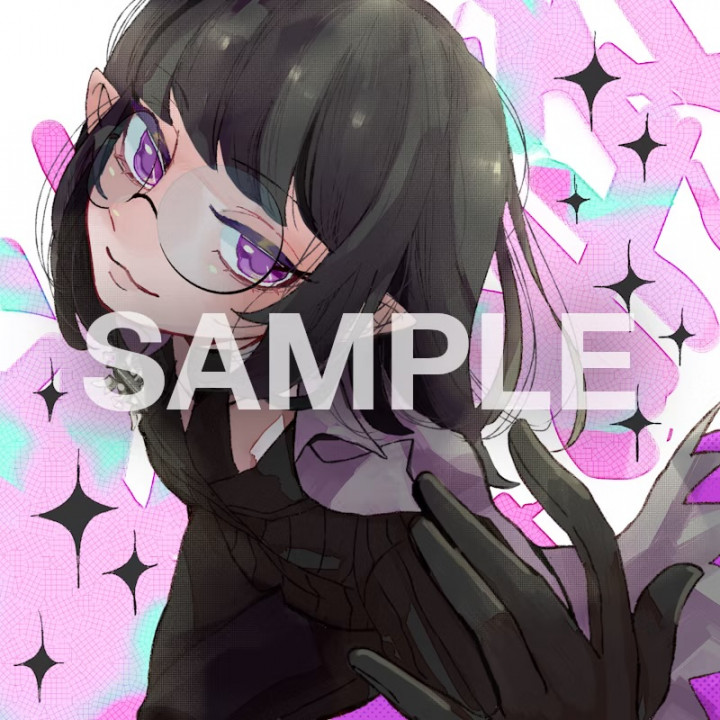 イラスト受付中（アイコン、サムネイルなと）キラキラしたイラストを