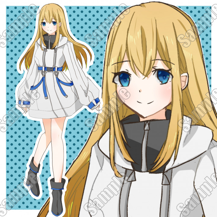 サイバー女の子【組み換えPSDデータ・表情差分】立ち絵| キャラクター