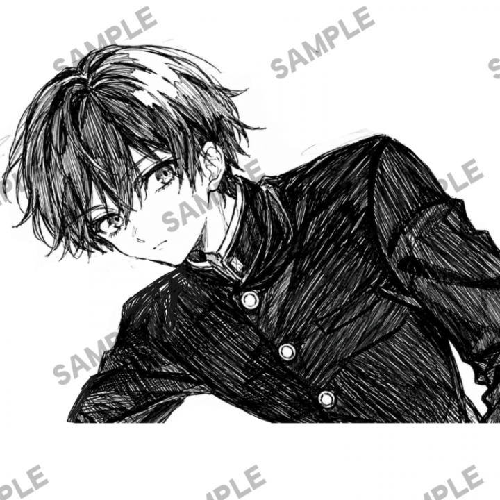 モノクロ1枚絵イラスト描きます少しダークで味のあるイラストです
