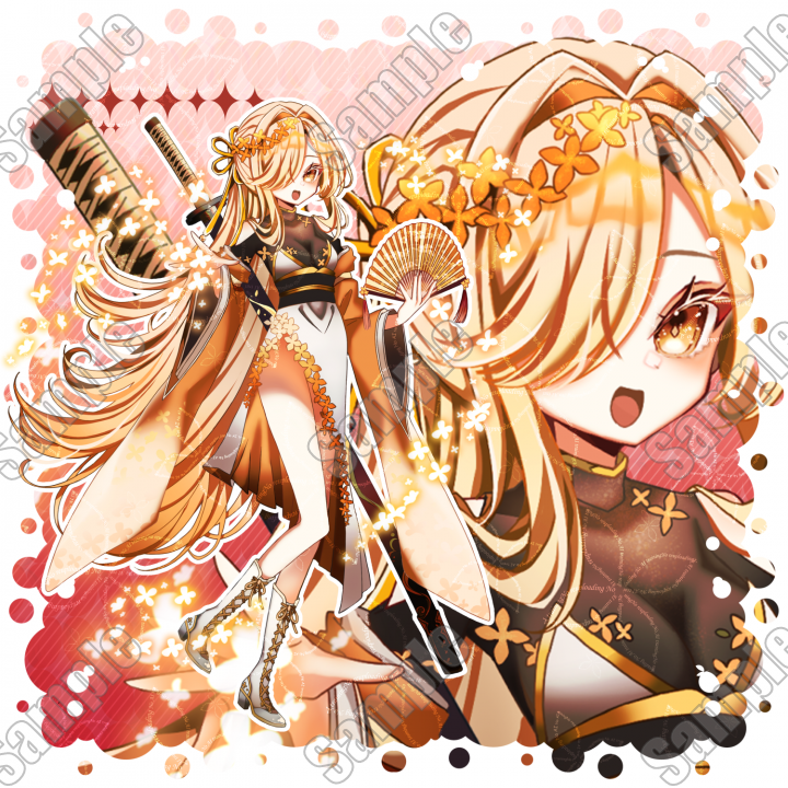 秋模様金木犀の女の子PSD組み換え可能| キャラクター ｜つなぐ