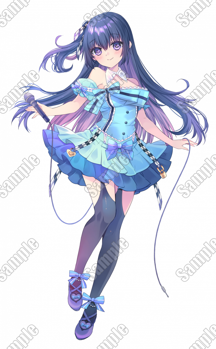 キャラ販売】全身立ち絵＋差分＋背景（アイドルな女の子