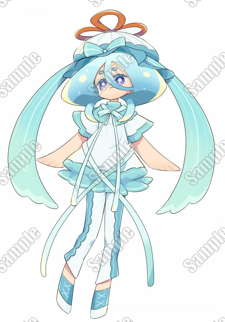 くらげさん表情10種、小規模商用可| キャラクター ｜つなぐ
