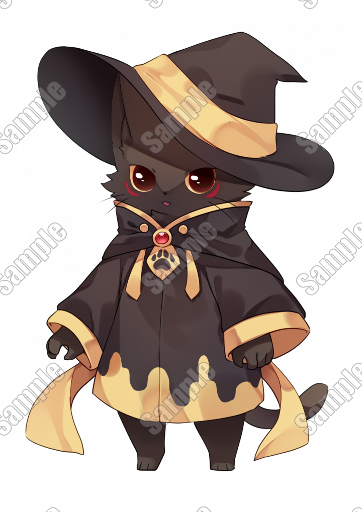 猫と魔法使いページ 魔法使いの黒猫ー| キャラクター ｜つなぐ