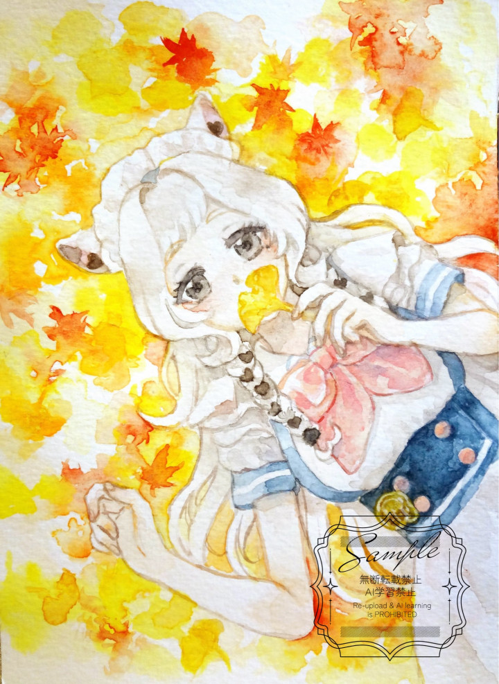 配信者様向け】手描きの水彩イラスト・立ち絵制作【商用可】デジタルに