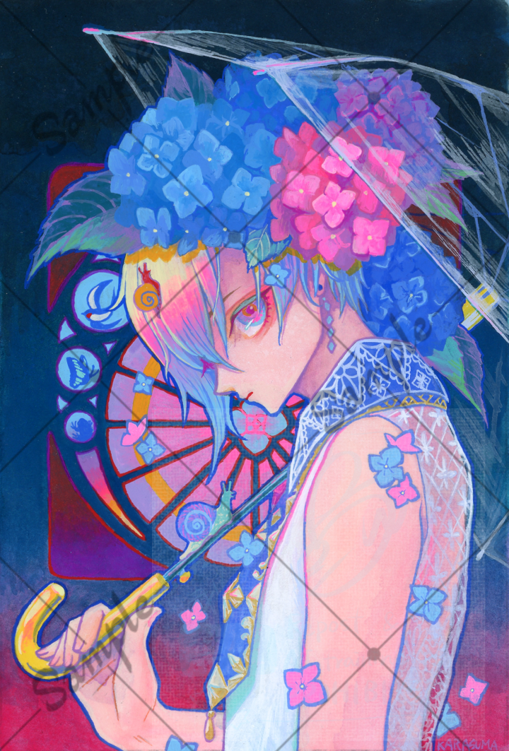 歌ってみたやサムネイルに使える1枚絵お描きします！目を惹く色使いで