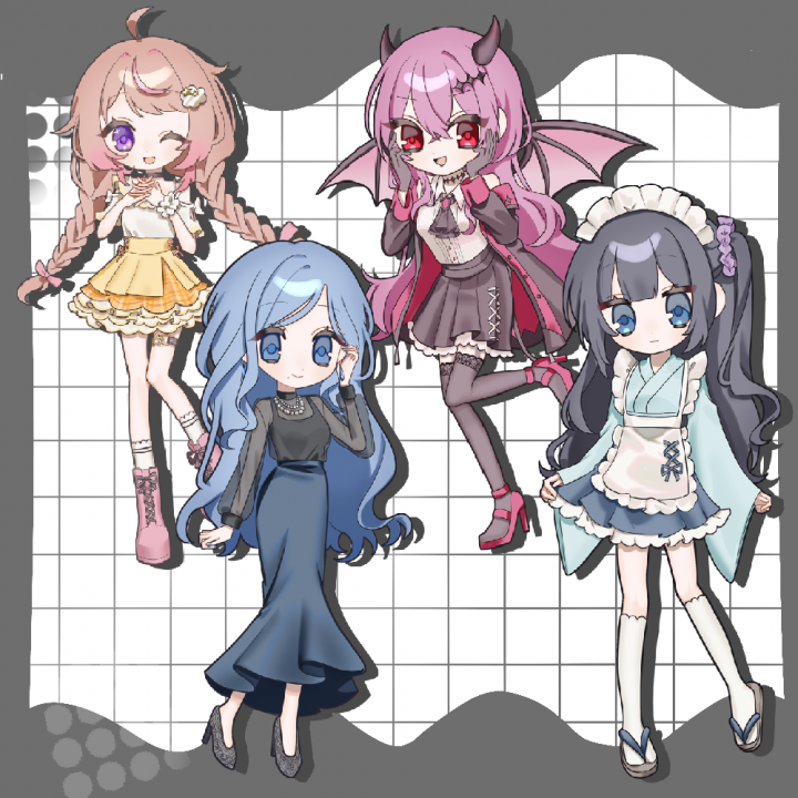 等身高めデフォルメイラスト！Xでの実績100件超♡デフォルメイラスト