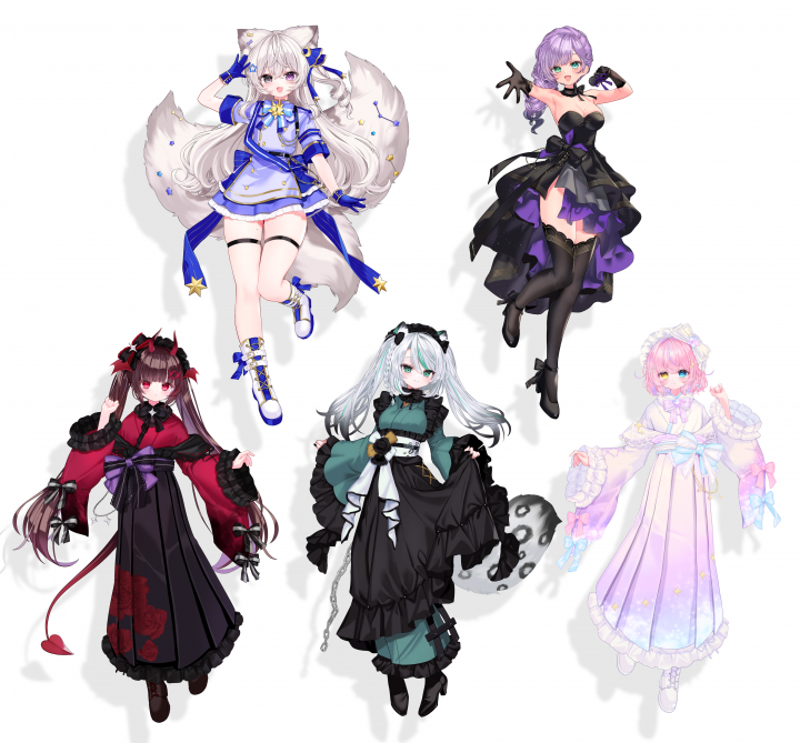 キービジュアル・立ち絵イラスト作成活動者様向けイラスト制作いたし