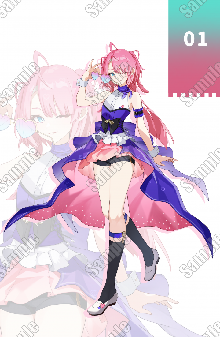 ハート×クール】美少女立ち絵ハートとクールさをモチーフとした美少女