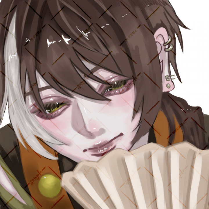 オリジナル イラスト リクエスト承ります バストアップイラスト承りますあなたのオリキャラ描かせてください