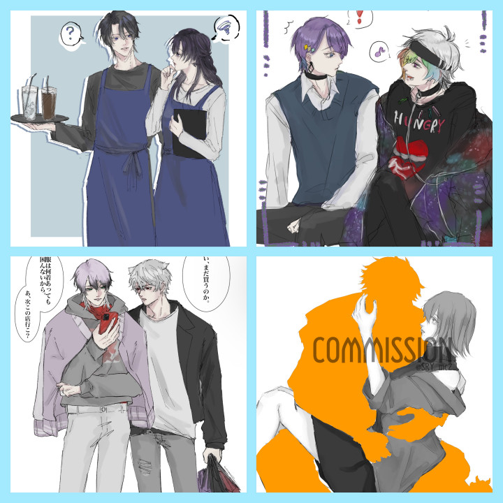 卵商品】カップルイラスト描きます実績のため1件のみ受付ます