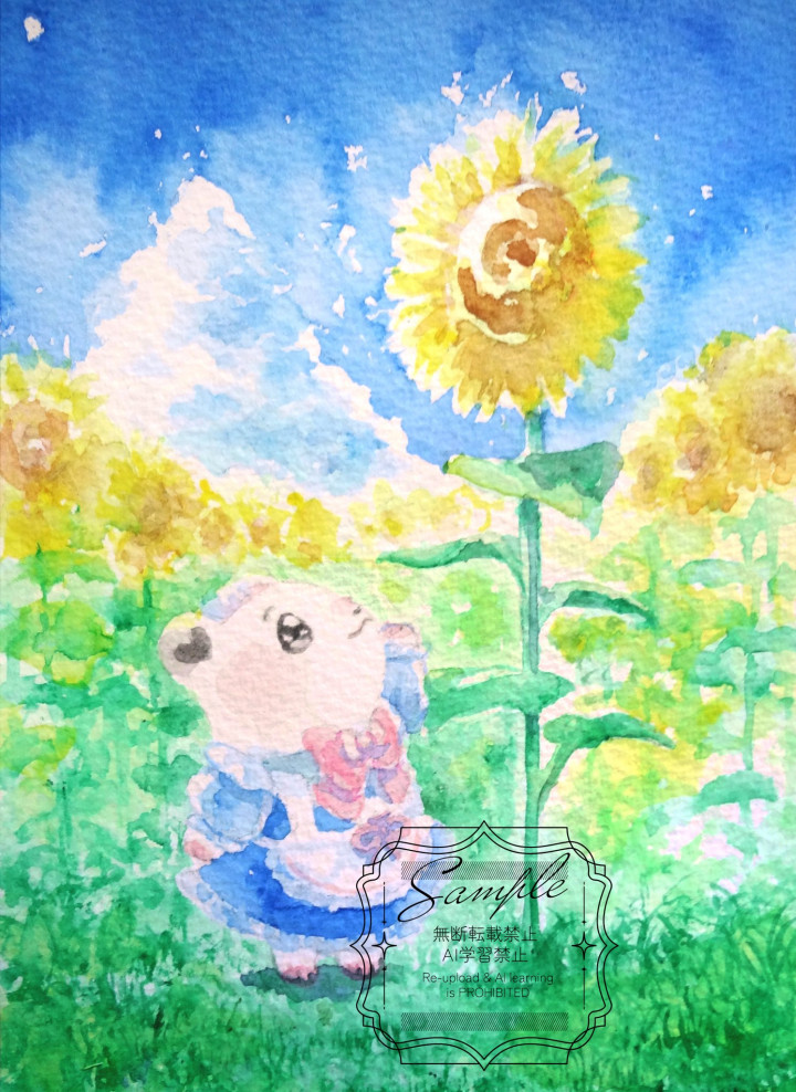 専用　手描きイラスト　水彩画 配信者様向け】手描きの水彩イラスト・立ち絵制作【商用可】デジタルに