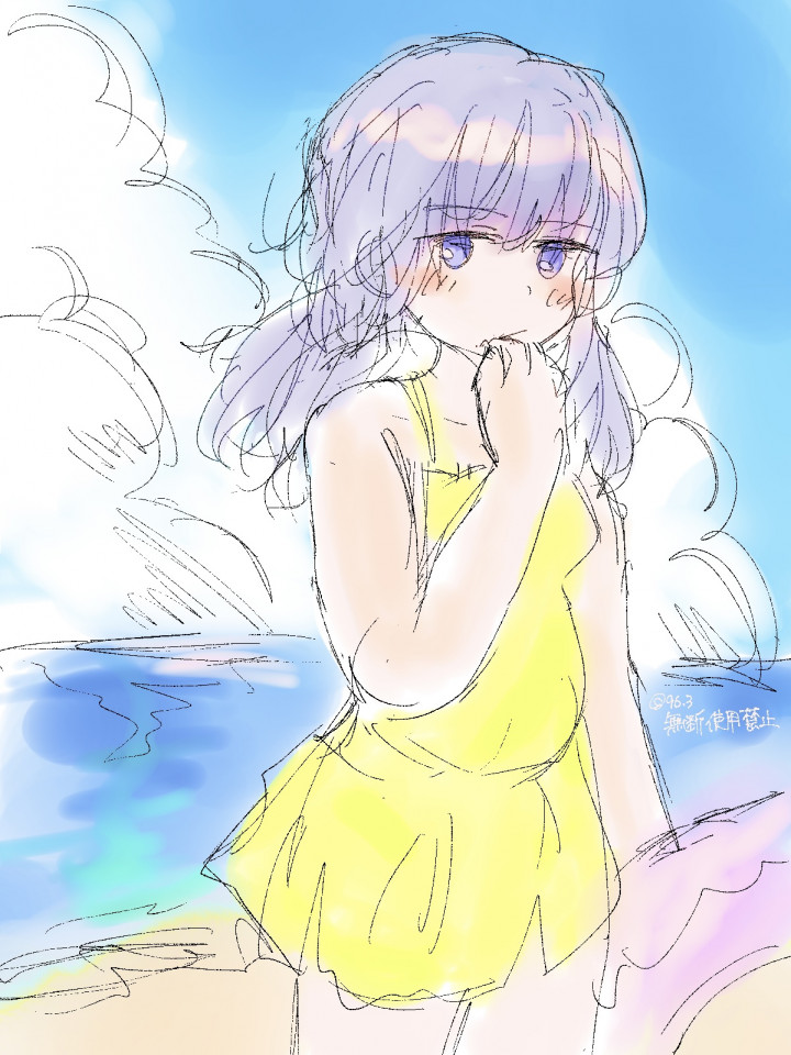 期間限定】夏！コミッション🩵🍉🌻爽やかなイラストを水彩風イラストで