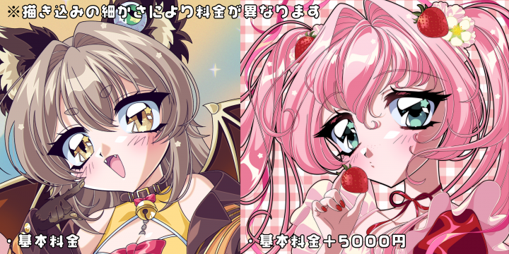90年代アニメ風イラスト制作♪様々な用途に合わせてレトロな絵柄でお
