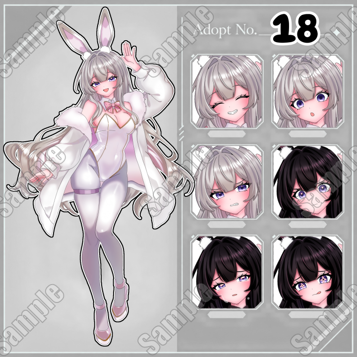 Adopt-18】【PSD形式】全身立ち絵イラスト| キャラクター ｜つなぐ